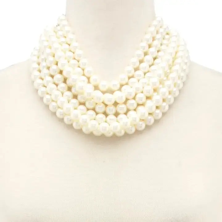 CHUNKY BEADED LAYERED NECKLACE