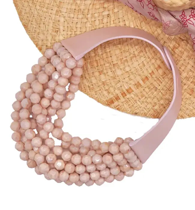 CHUNKY BEADED LAYERED MAGNETIC NECKLACE