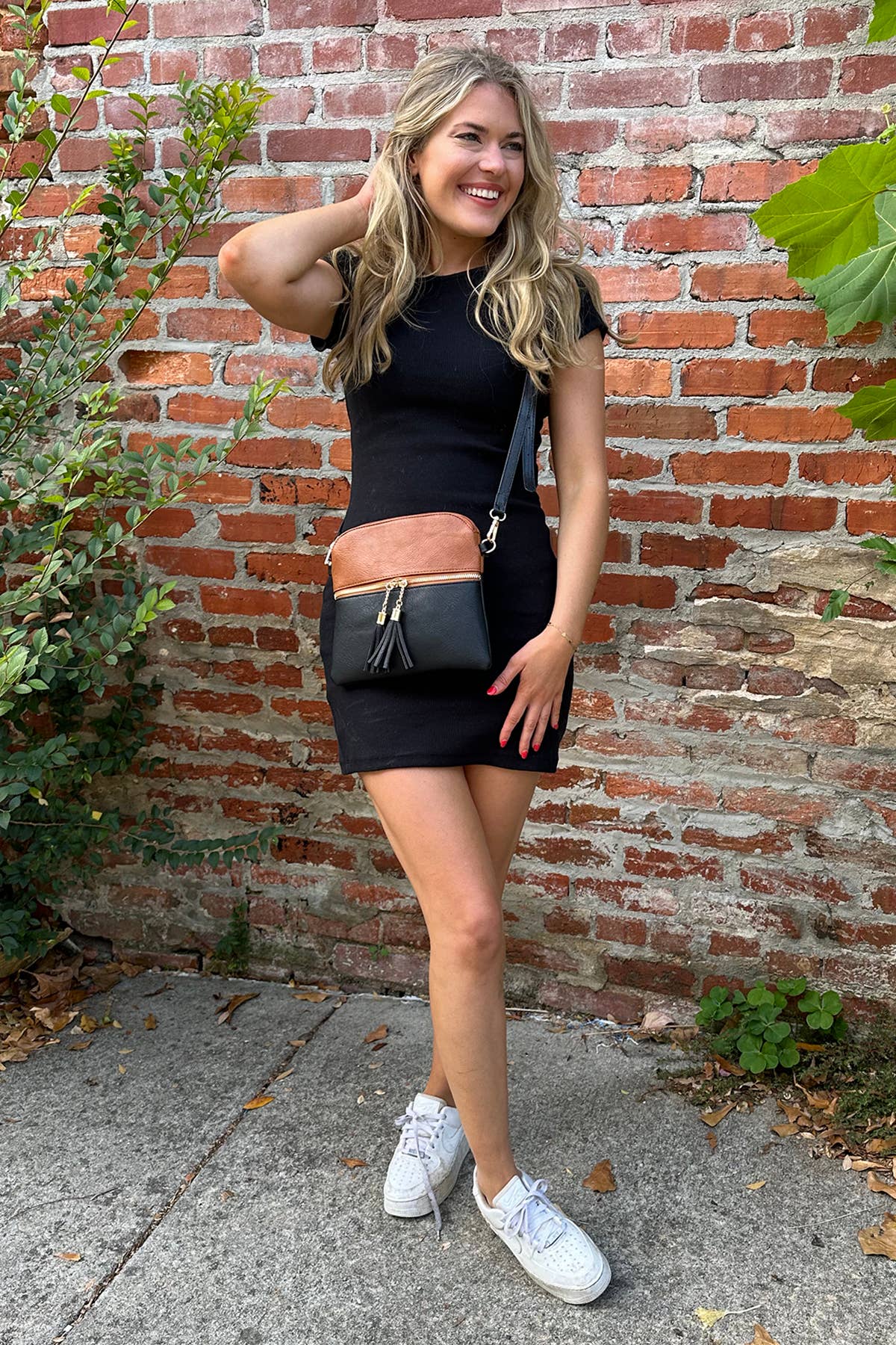 Tara Double Zip Crossbody/Wristlet