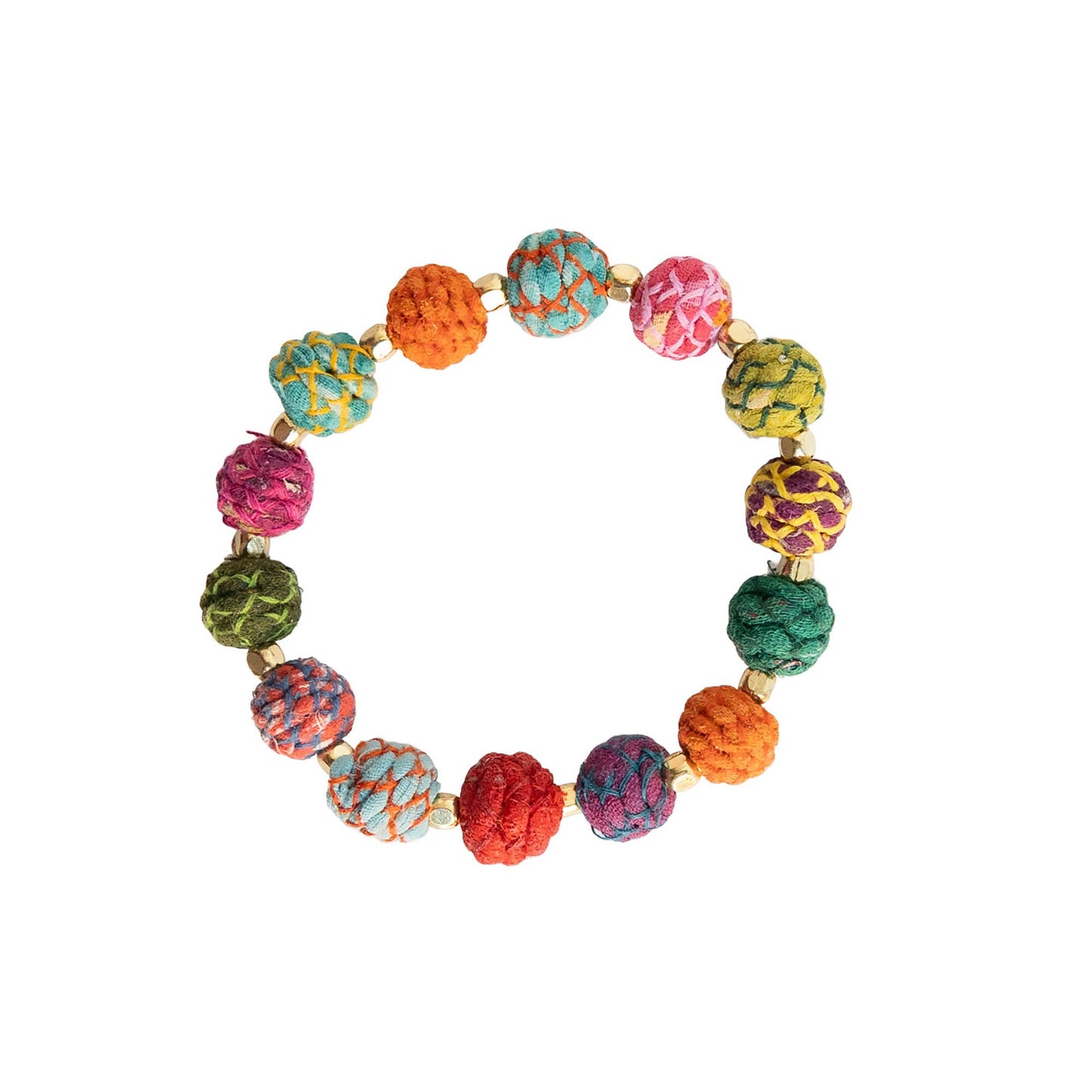 Threaded Kantha Classic Bracelet