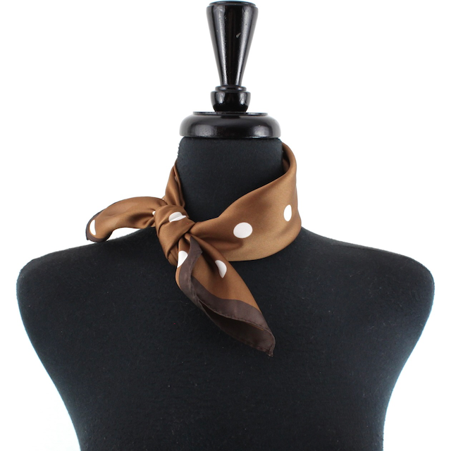 Polka Dot Lightweight Square Scarf
