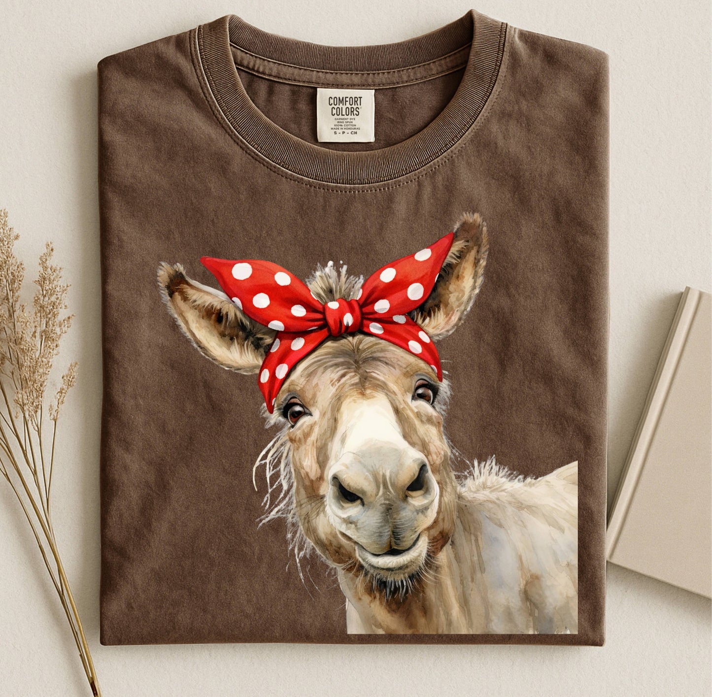 Trendy Girl Donkey with Bow T-Shirt