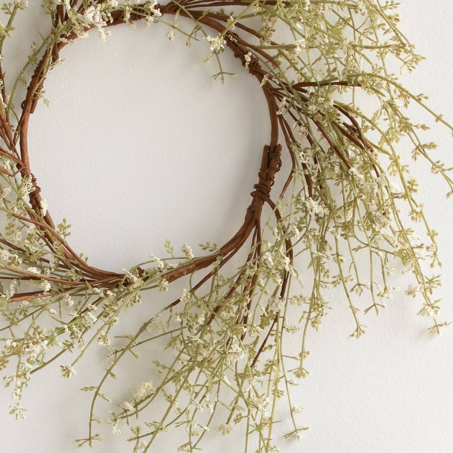 Artificial Wildflower Wreath Centerpiece Table Accent