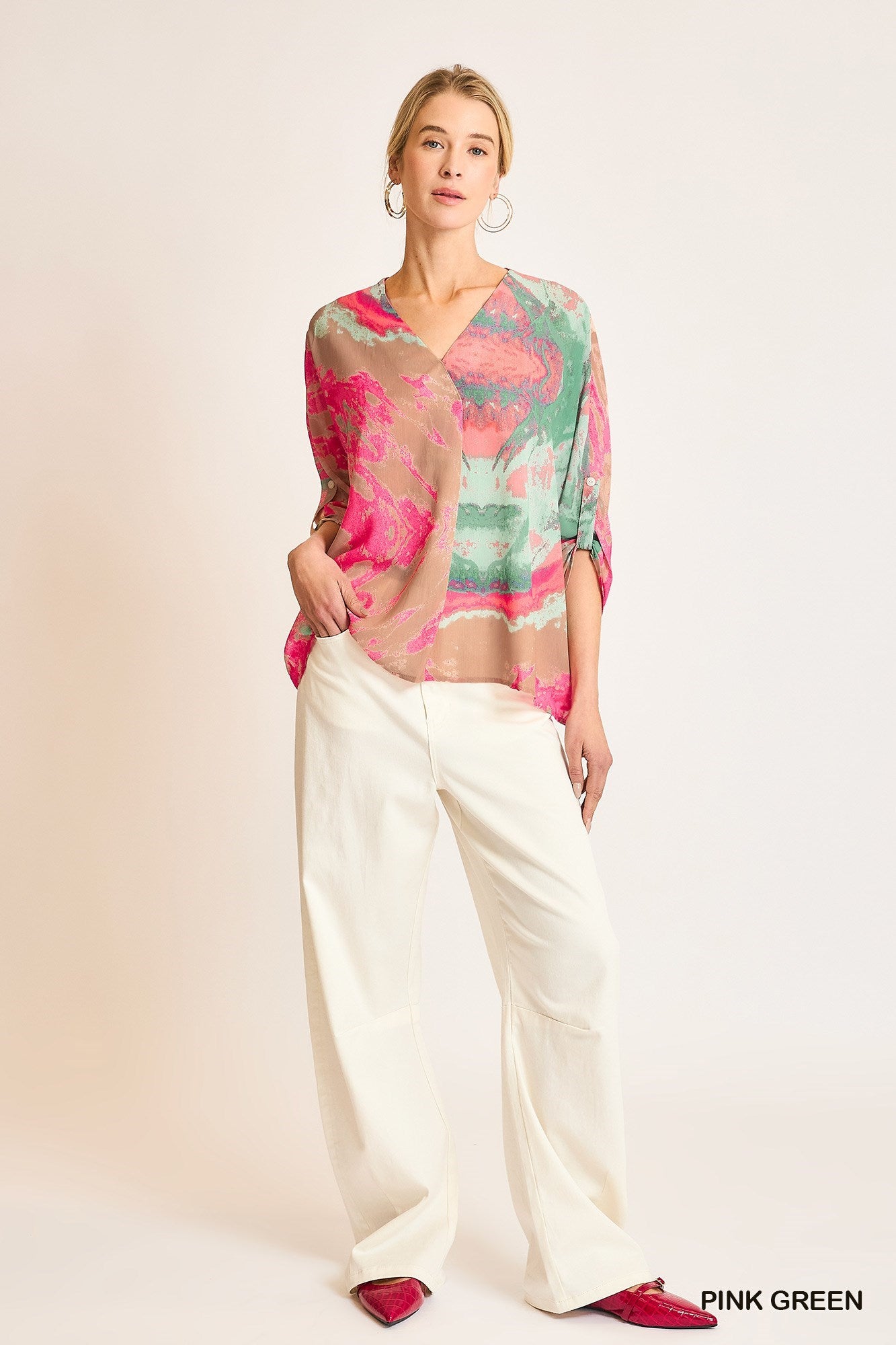 3/4 Length sleeve top