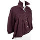 Double Maroon Cowgirl Blouse