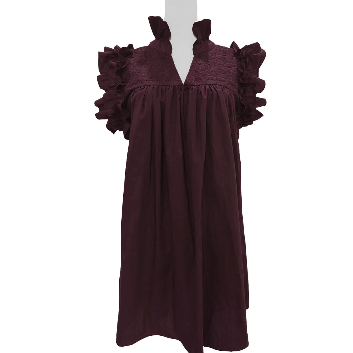 Double Maroon Hummingbird Dress