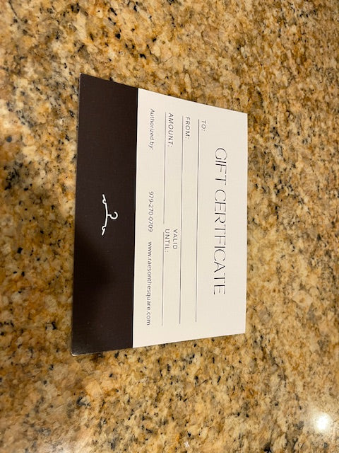 Gift certificate