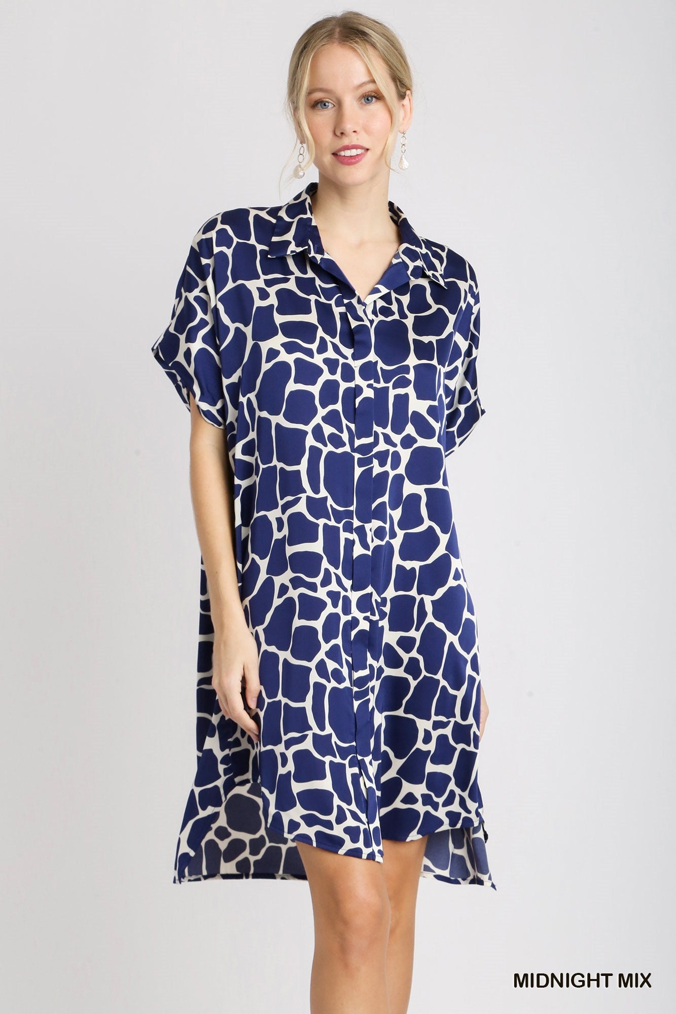 Two Tone Collared Dress
