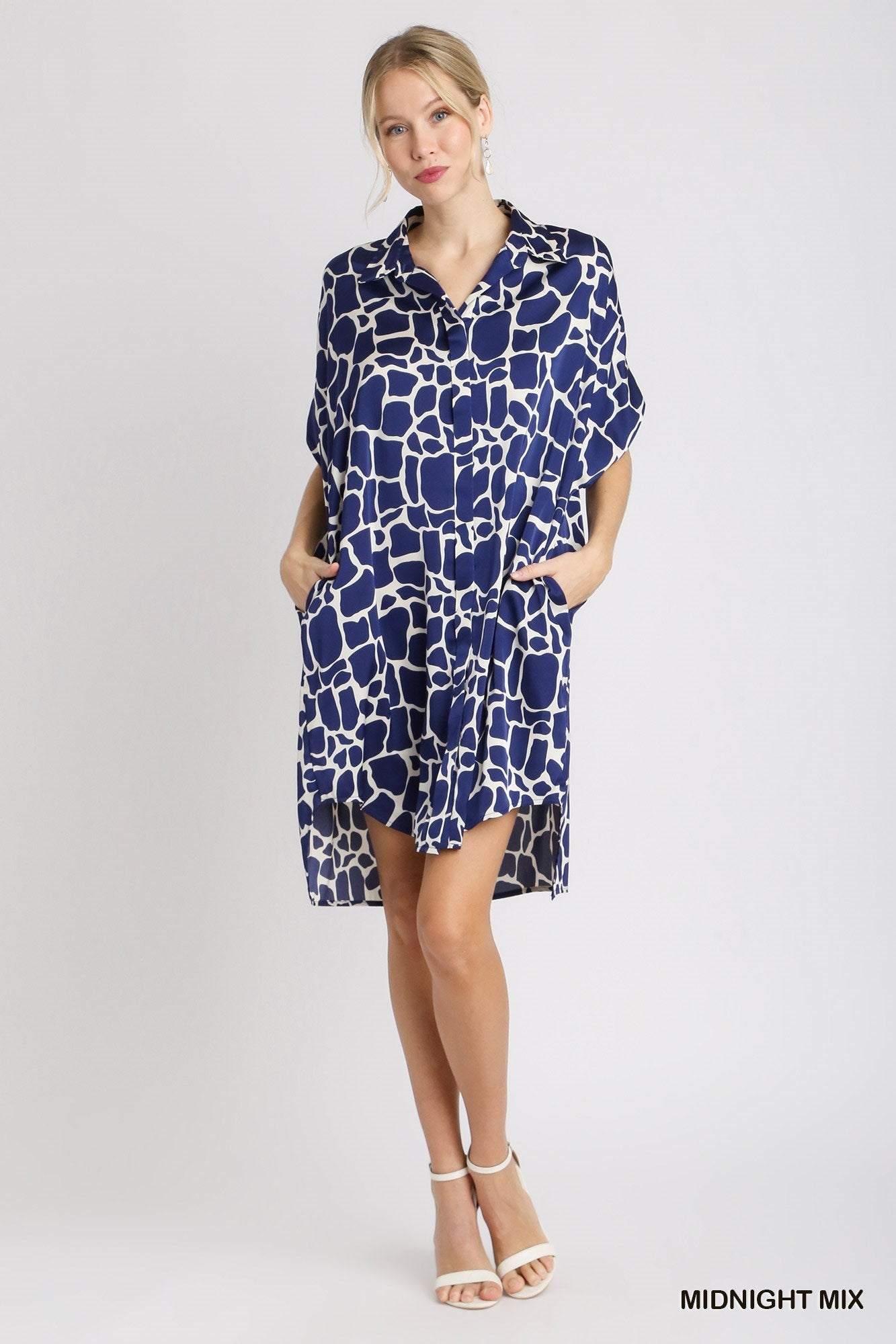 Two Tone Collared Dress