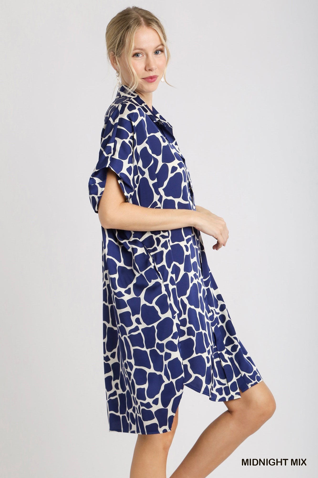 Two Tone Collared Dress