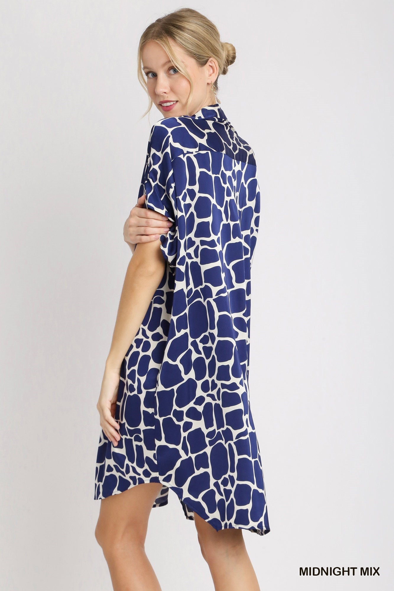 Two Tone Collared Dress