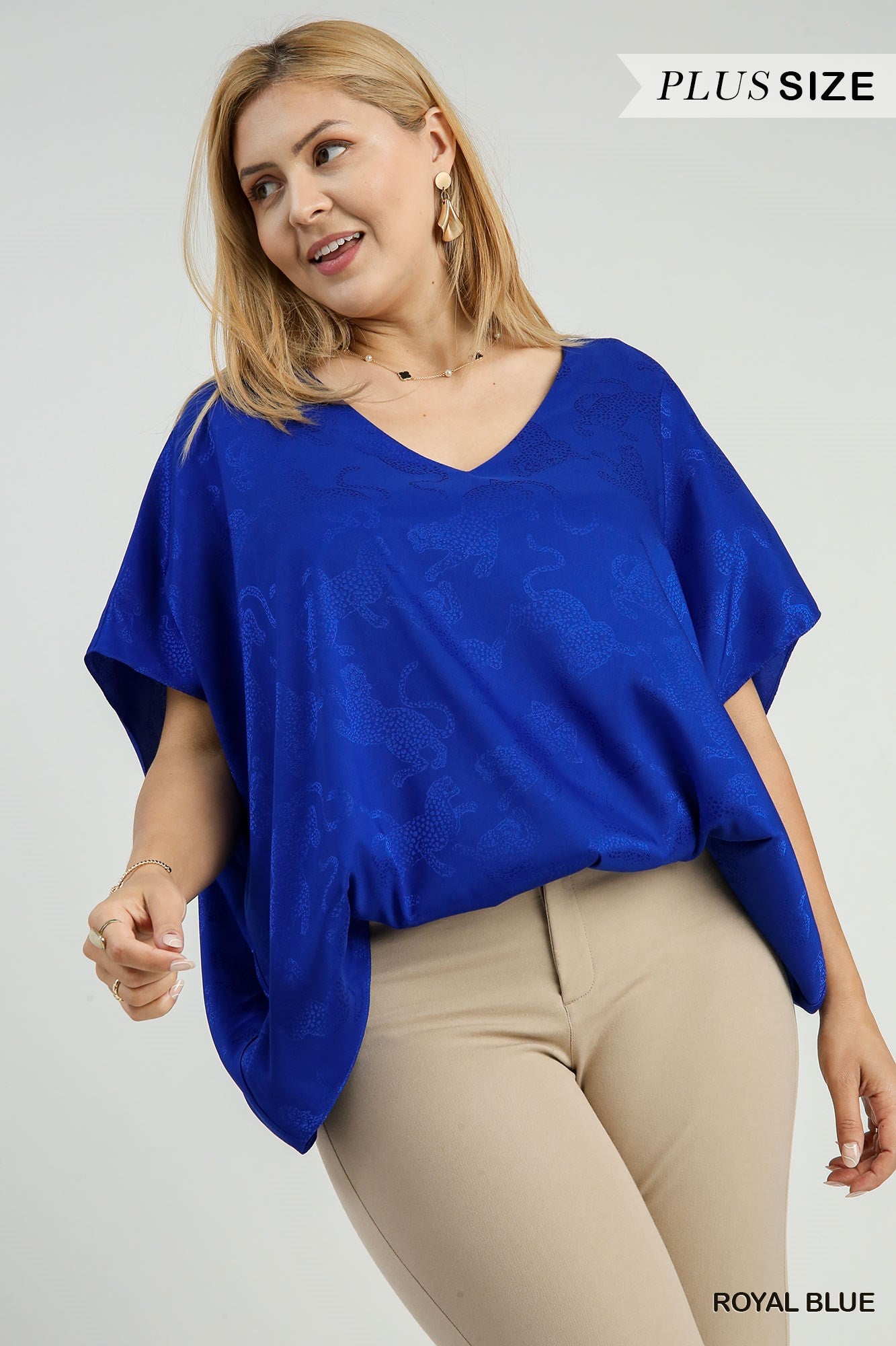 Satin V-Neck Top