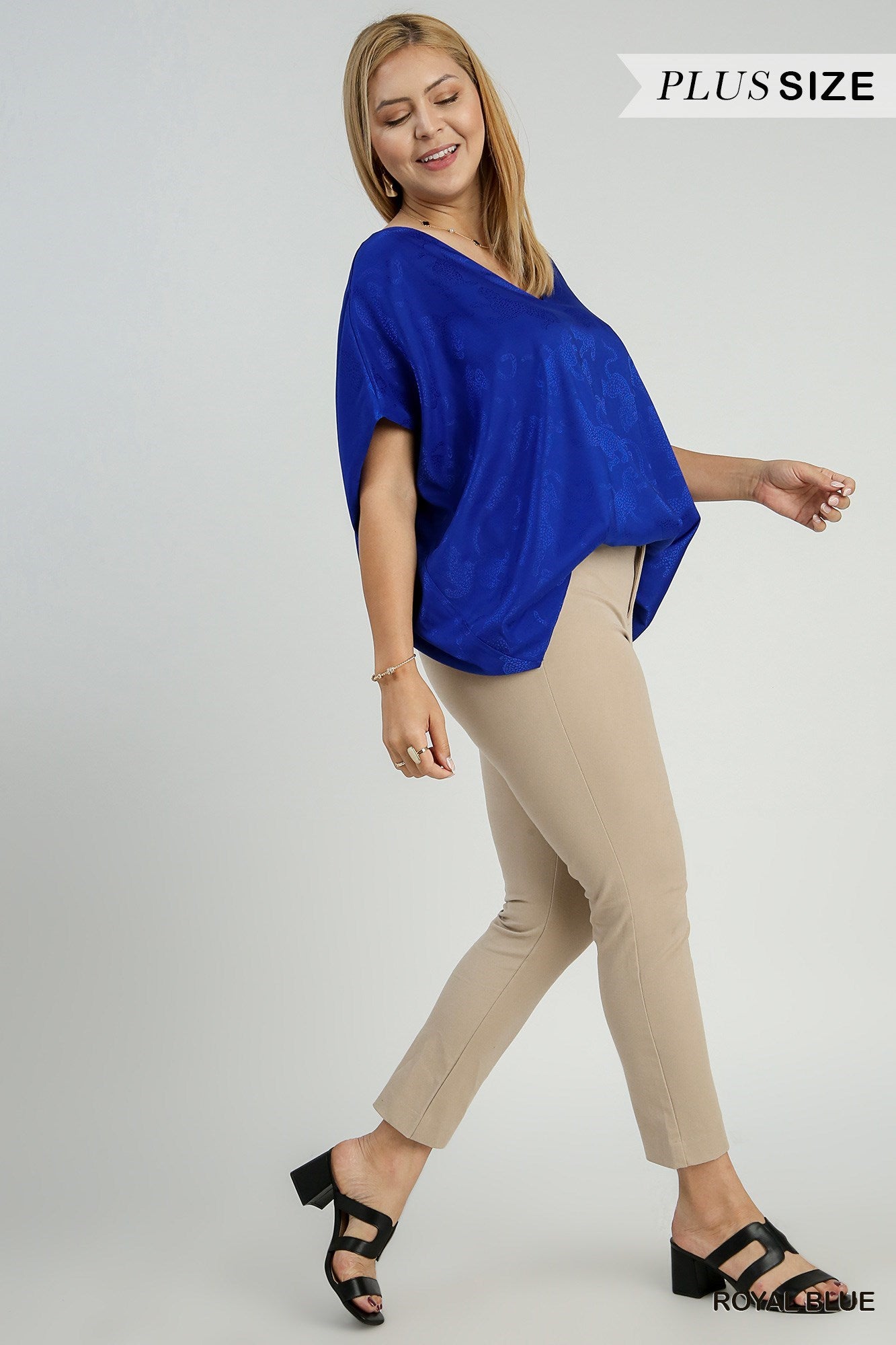 Satin V-Neck Top