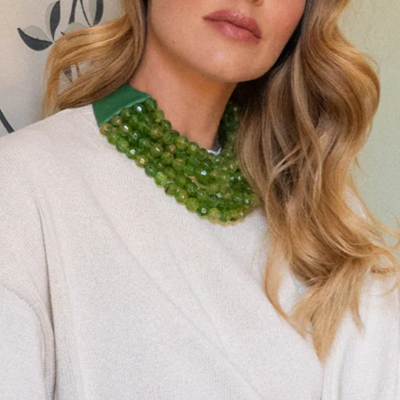 * CHUNKY BEADED LAYERED NECKLACE Magnetic