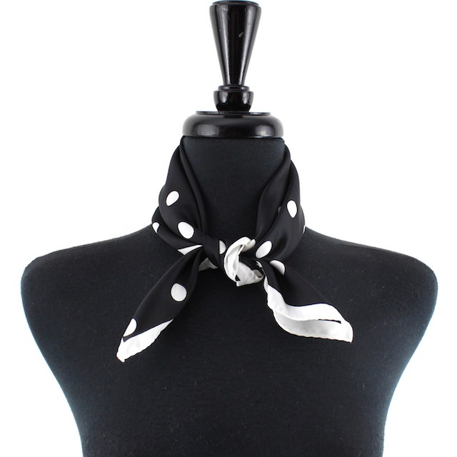 Polka Dot Lightweight Square Scarf