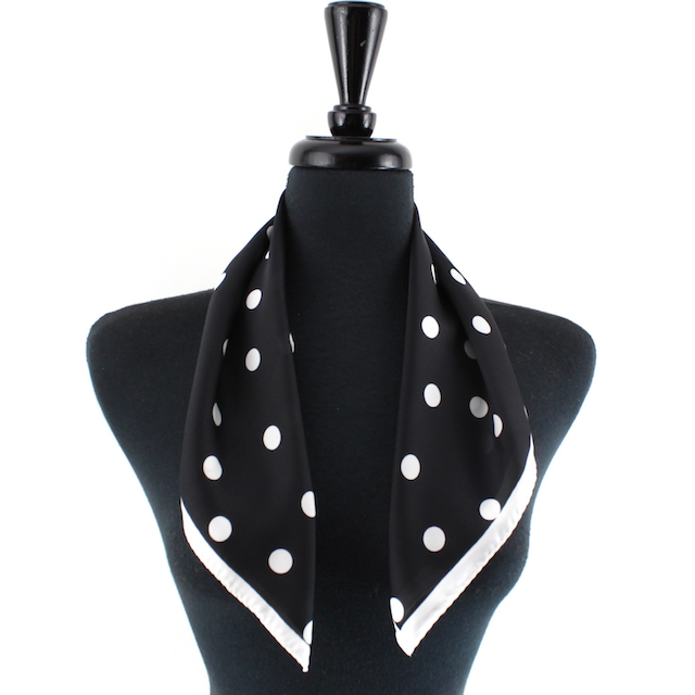 Polka Dot Lightweight Square Scarf