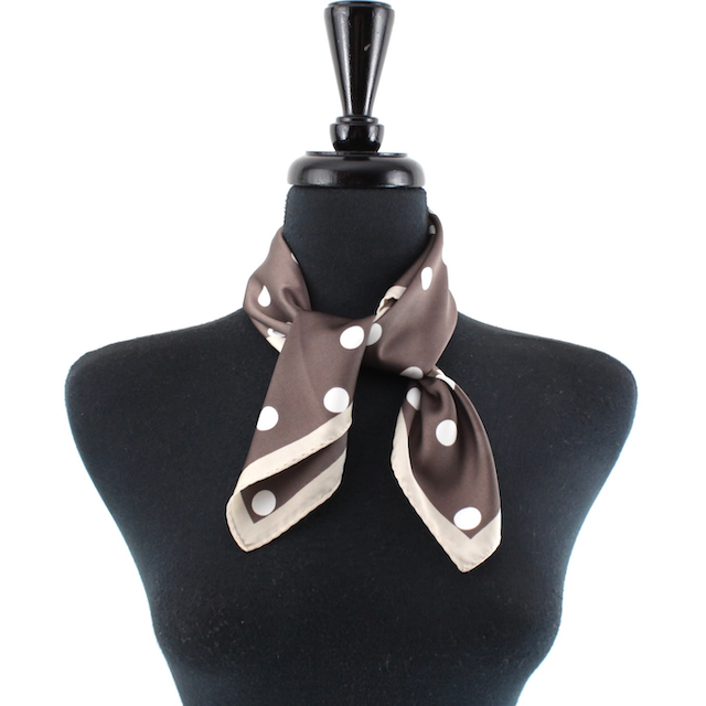 Polka Dot Lightweight Square Scarf