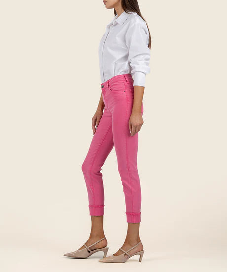 KUT AMY CROP STRAIGHT LEG- ROLL UP FREY