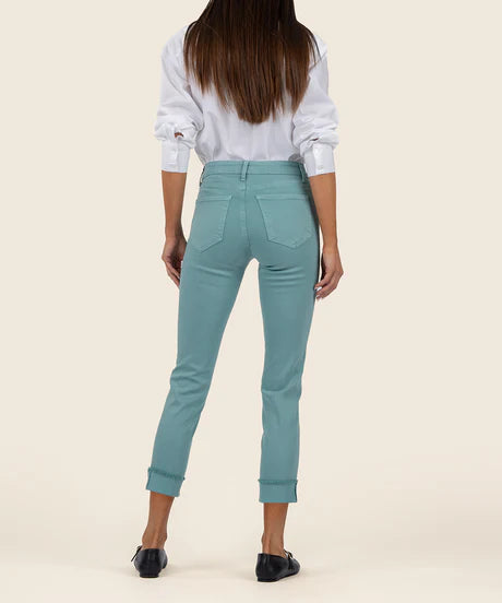 KUT AMY CROP STRAIGHT LEG- ROLL UP FREY
