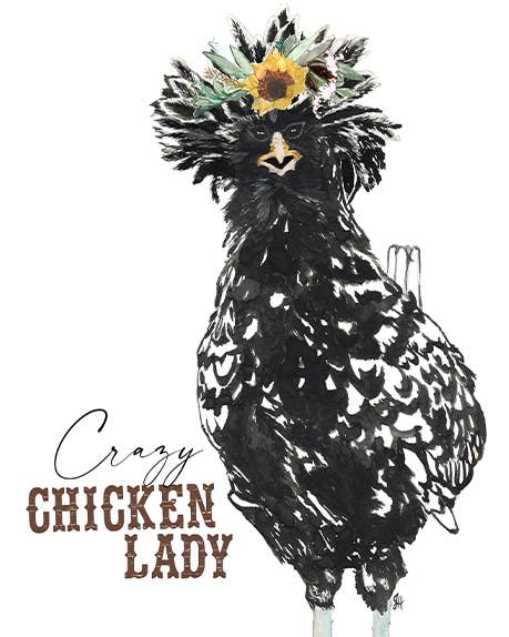 Tea Towel - Vegas (crazy chicken lady)