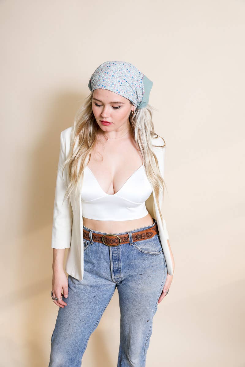 Floral Wide Country Bandana