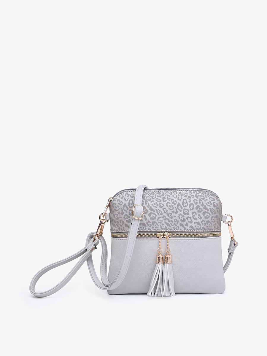 Tara Double Zip Crossbody/Wristlet