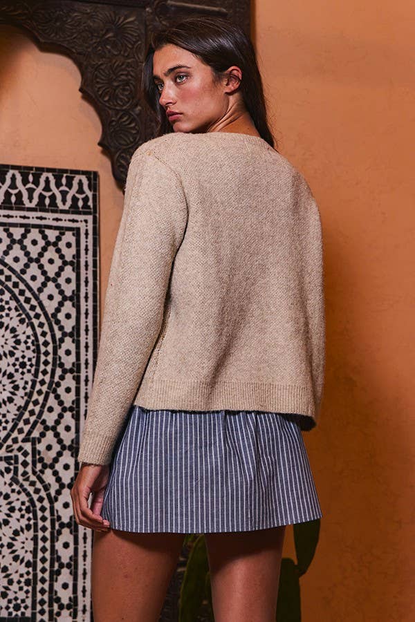 Floral Sweater Cardigan