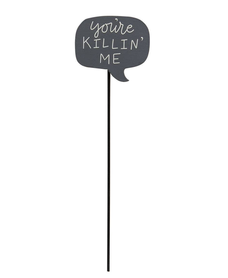 House Plant Sayings Stake