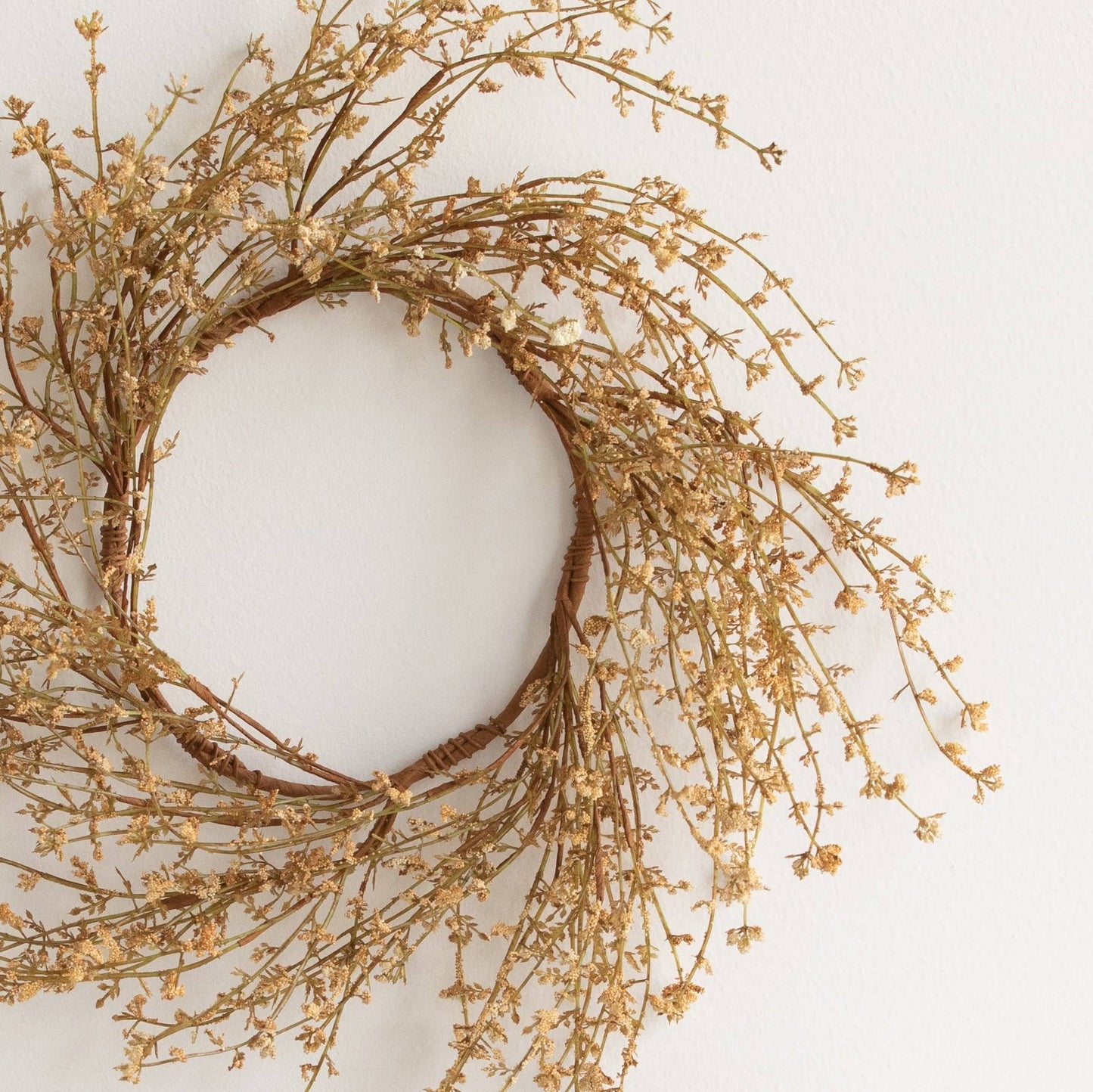 Artificial Wildflower Wreath Centerpiece Table Accent
