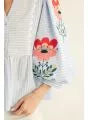 Puff sleeve peplum top