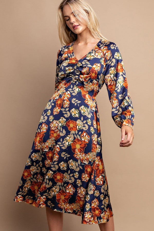 Floral Printed Midi Dress