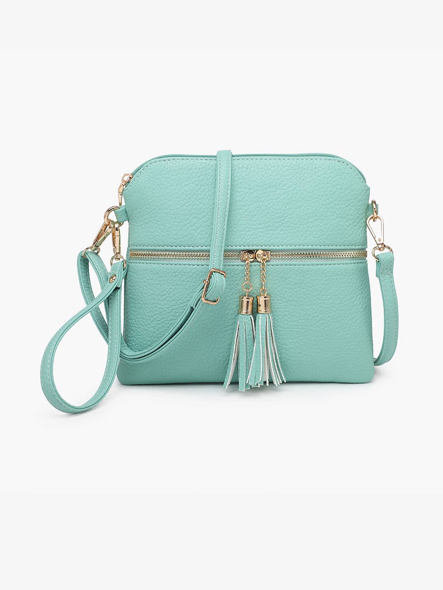 Tara Double Zip Crossbody/Wristlet