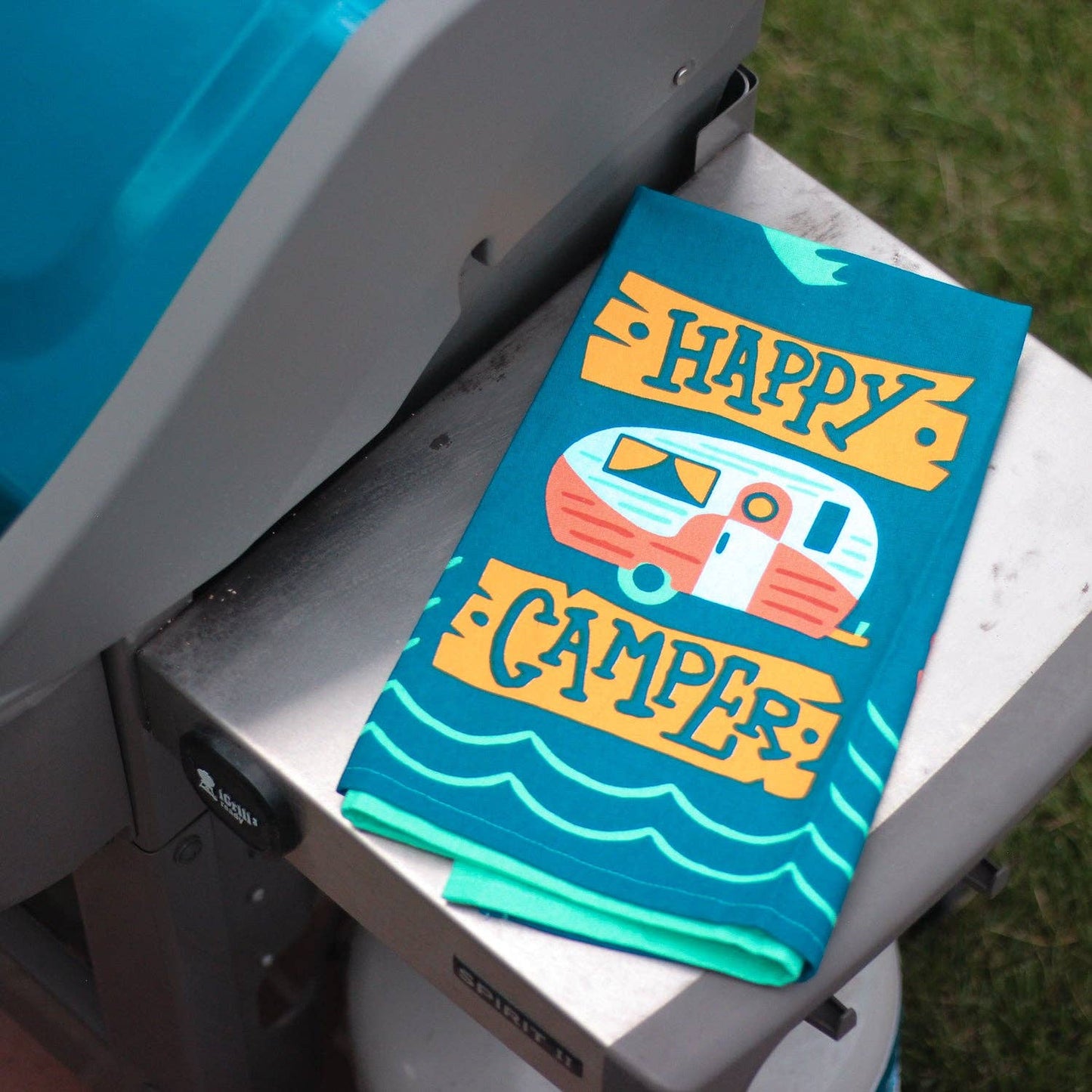 Happy Camper Dish Towel