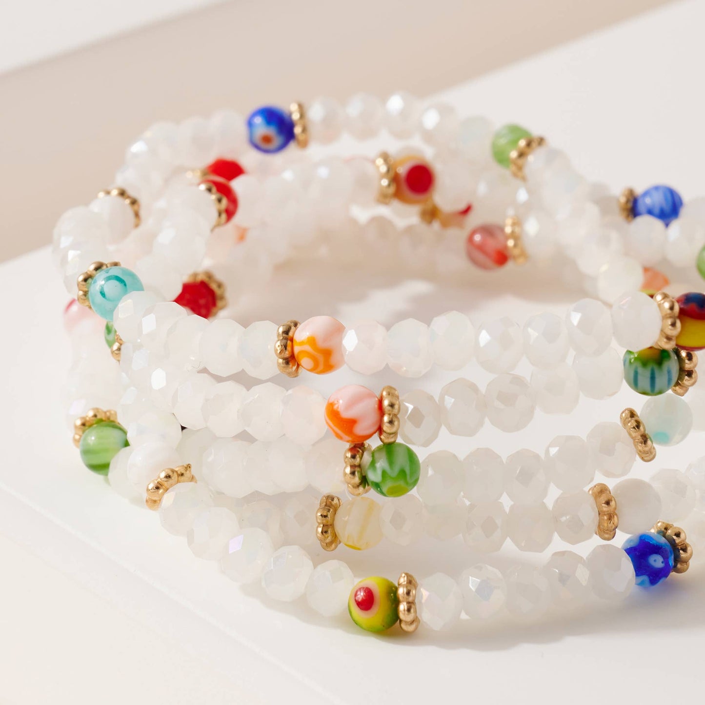 Lampwork Glass Beads Bracelet Set