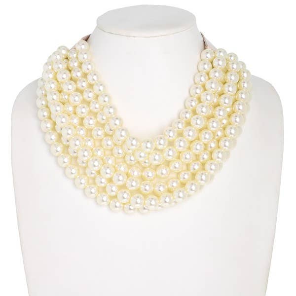 BOHEMIAN LEATHER SNAP BACK BEADED NECKLACE