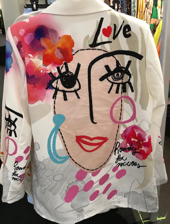 Italian "PICASSO" Print Blazer