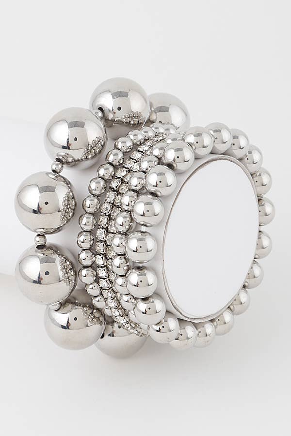 Multi Jewel N Shiny Bead Bracelet
