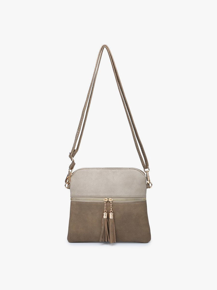 Tara Double Zip Crossbody/Wristlet