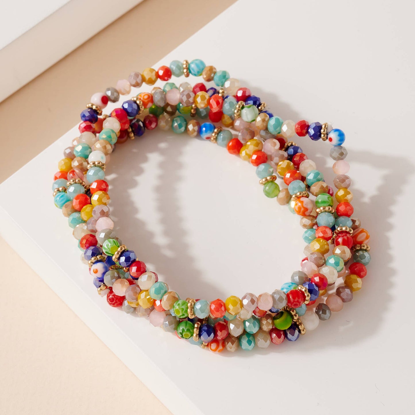 Lampwork Glass Beads Bracelet Set