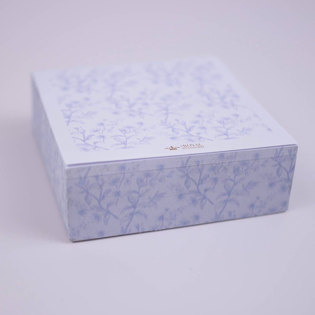 Aldridge Garden Sticky Note Cube Blue/White 3x3