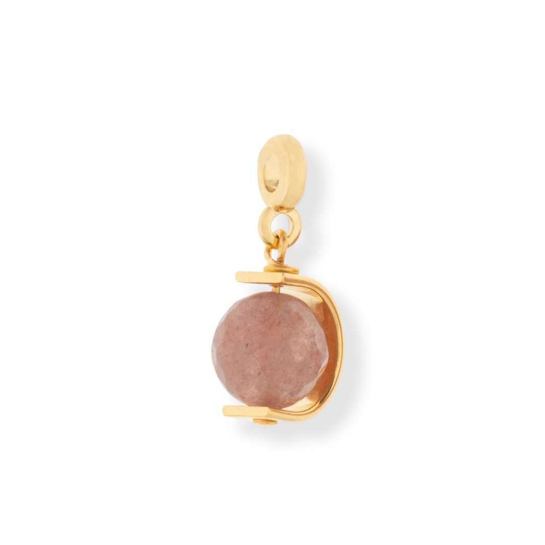 Cherry Quartz Halo Charm