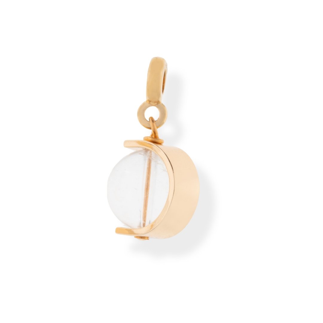 Clear Quartz Halo Charm