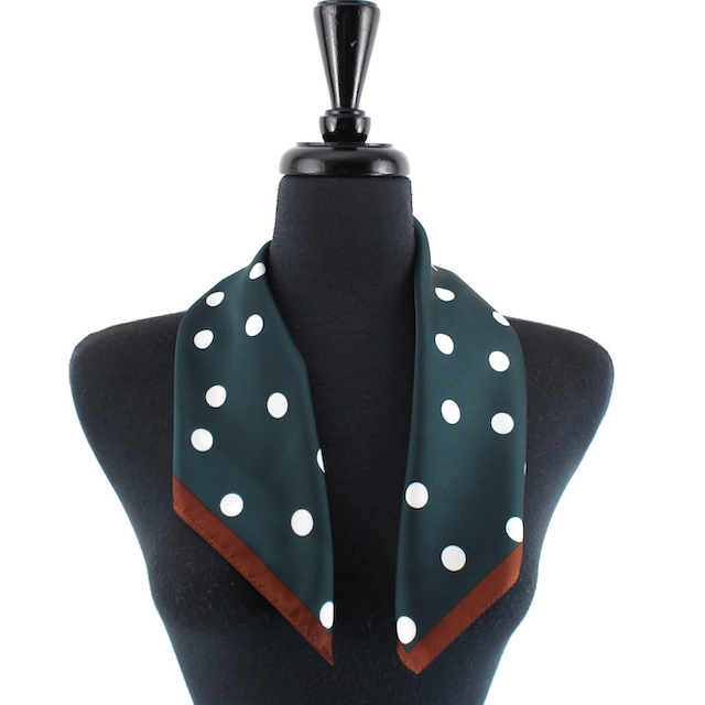 Polka Dot Lightweight Square Scarf
