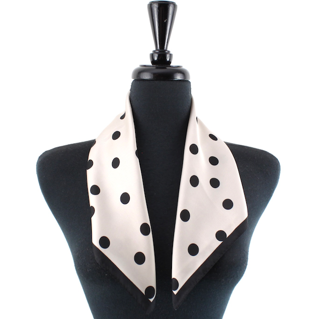 Polka Dot Lightweight Square Scarf