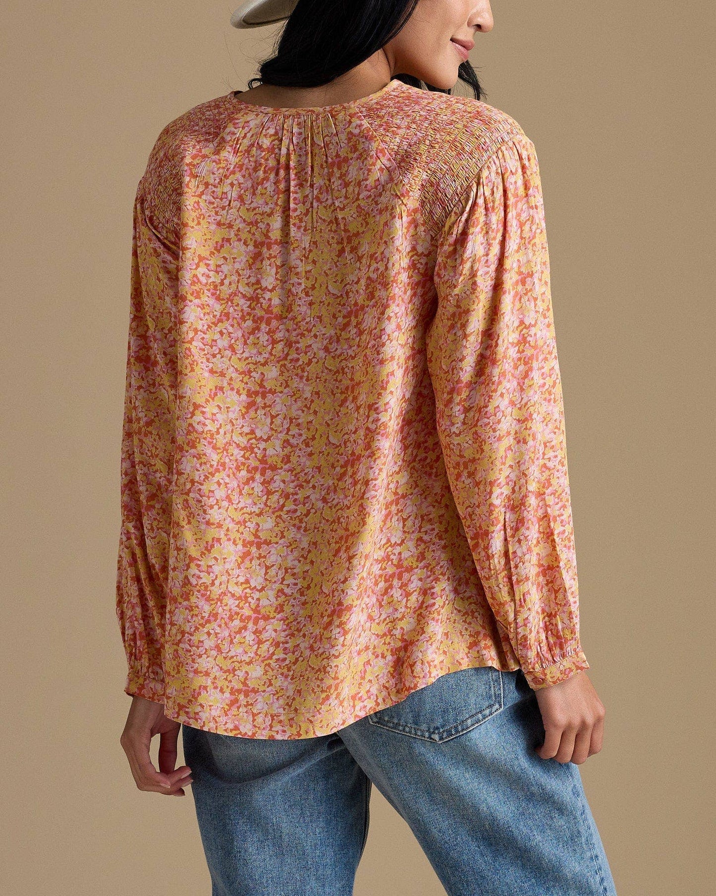 Sunkissed Smocked Blouse