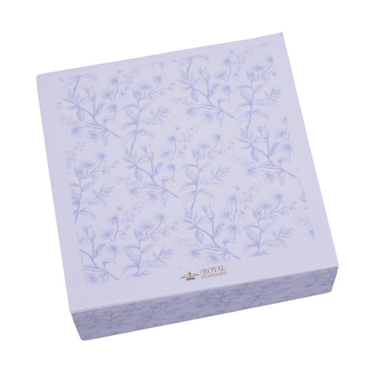 Aldridge Garden Sticky Note Cube   Blue/White   3x3