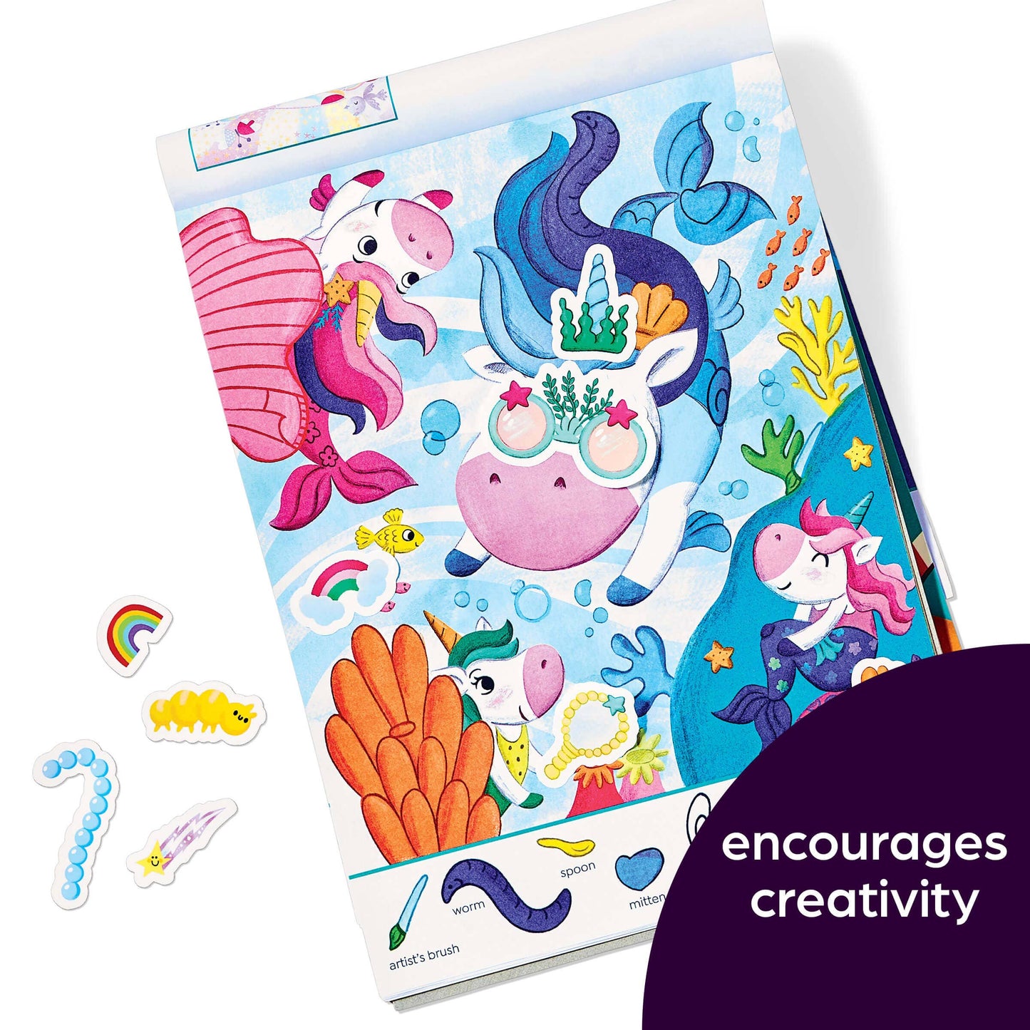 Hidden Pictures Sticker Faces: Unicorns & Rainbows