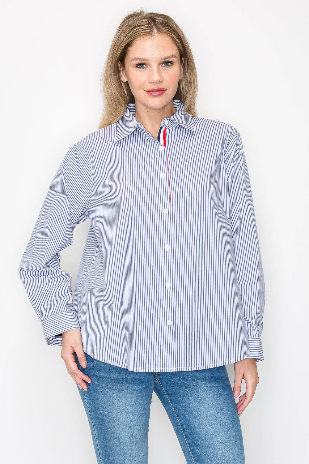 Jasmine Cotton Pinstripe Shirt