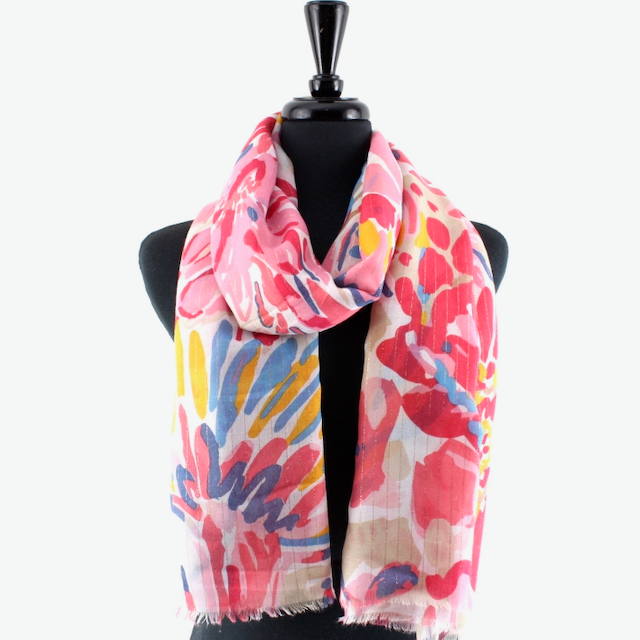 Torrid Lightweight Scarf w/Gold Metallic