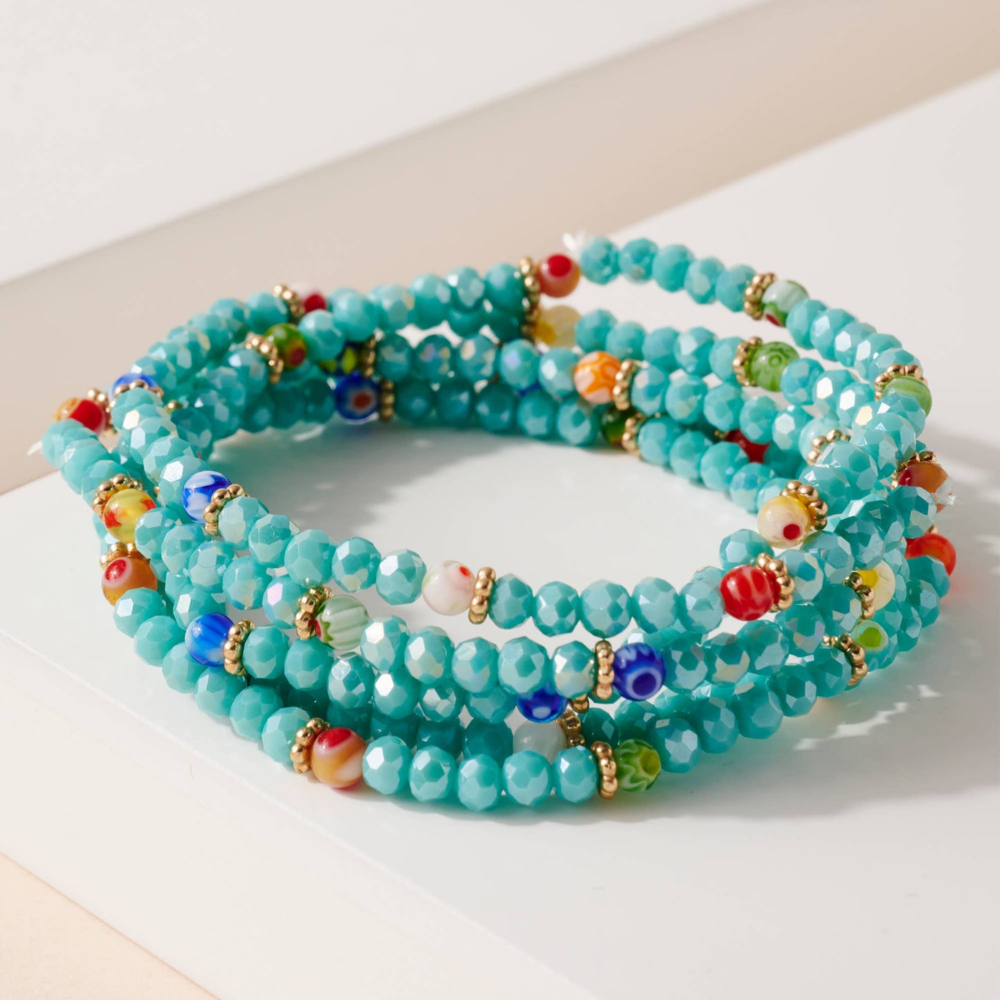 Lampwork Glass Beads Bracelet Set